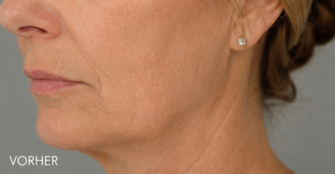 Mesotherapie: vor der Behandlung, Ergebnis 1